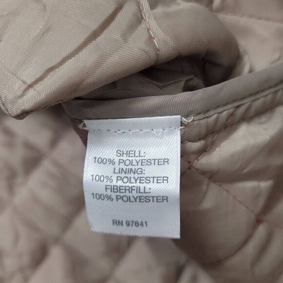 J. Jill Red Heritage Quilted Vest Sz 2X Lightweight Sleeveless Full Zip Front - Picture 6 of 8